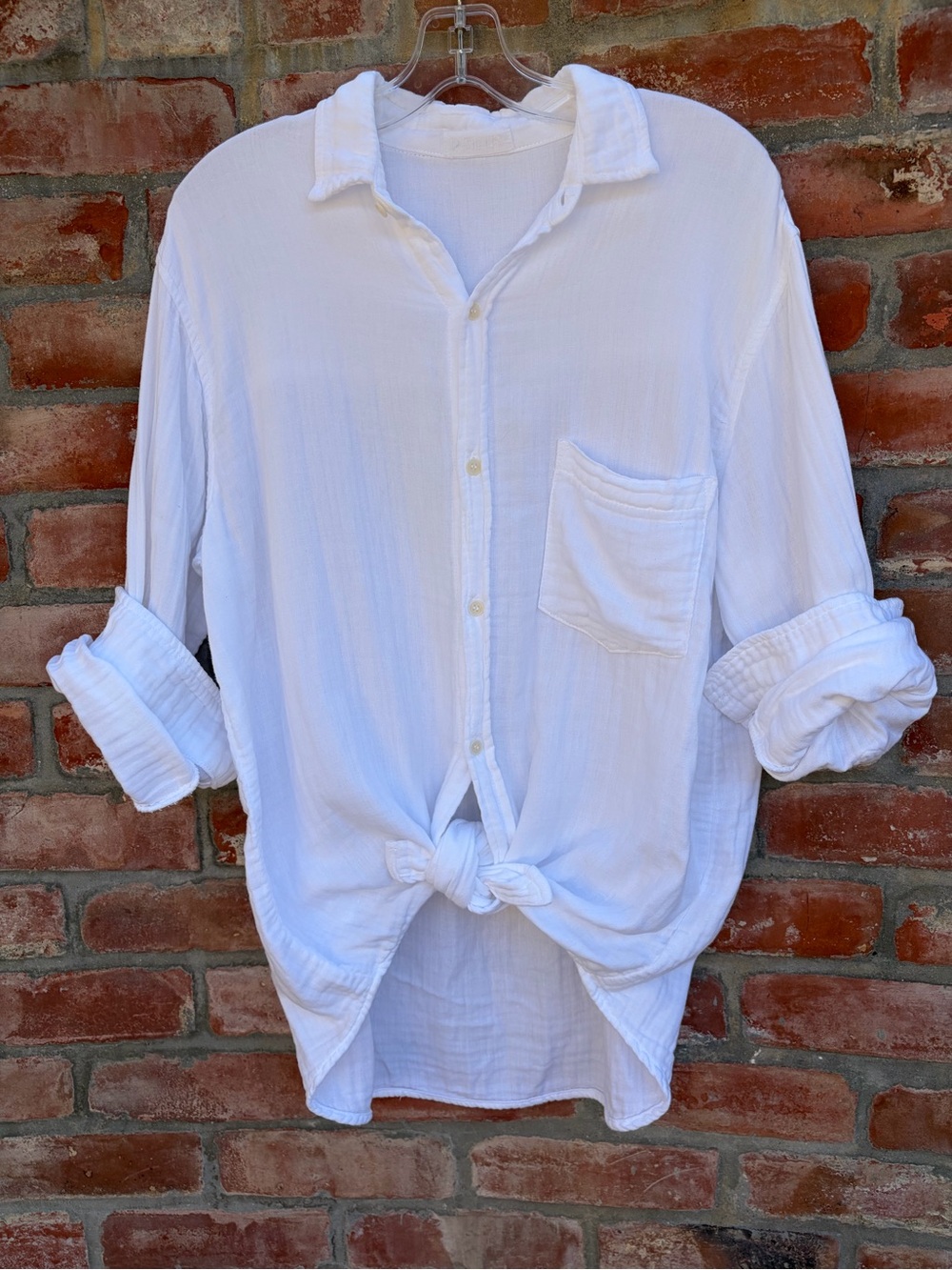 CP Shades double cotton button down loose fit shirt